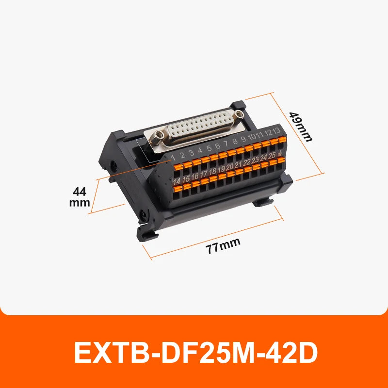 ENMG Direct Insertion 8A 300V DB9 Serial Terminal Block 9 pole 15db25 37 44 50 78 pin male female terminal block rail type D-SUB