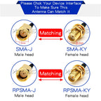 5PCS IPX to SMA Connector Cable SMA Male to uFL/u.FL/IPX to SMA Female RF1.13 RF Coaxial WIFI Antenna Pigtail Extension Cable