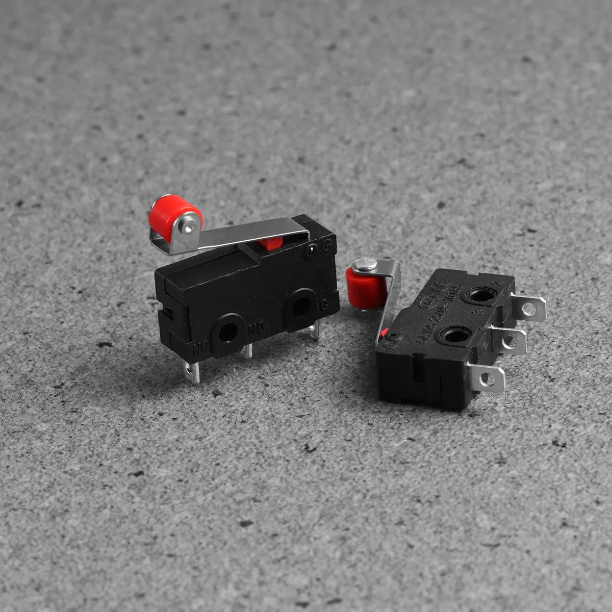 10pcs Spdt 1No+1Nc Momentary Roller Lever Micro 3-Pin Terminal 250V 5A Limit Switch For Hinge Detection Roller Micro Lever