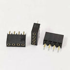 20pcs 2.54mm Pitch Single Row 1X3/4/5/6/12/20P 40Pin PH6.8mm Square Terminal Socket Gold Rohs Female Pin Header Connector