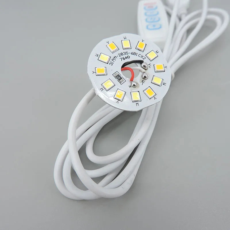 Warm White DC 5V 3W USB LED Lights 2835 Chip Single Color Reading Night Light Desk Book Tablet Lamp with Cable Dimmable