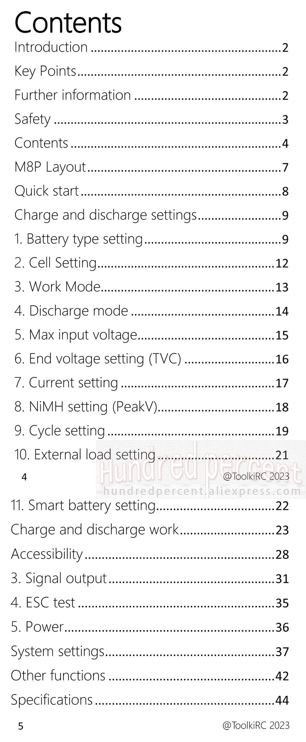 ToolkitRC M8P Intelligent Charger 1-8S 600W 20A Remote Control Car Aviation Model Aircraft Lithium Battery FPV Fast Charging