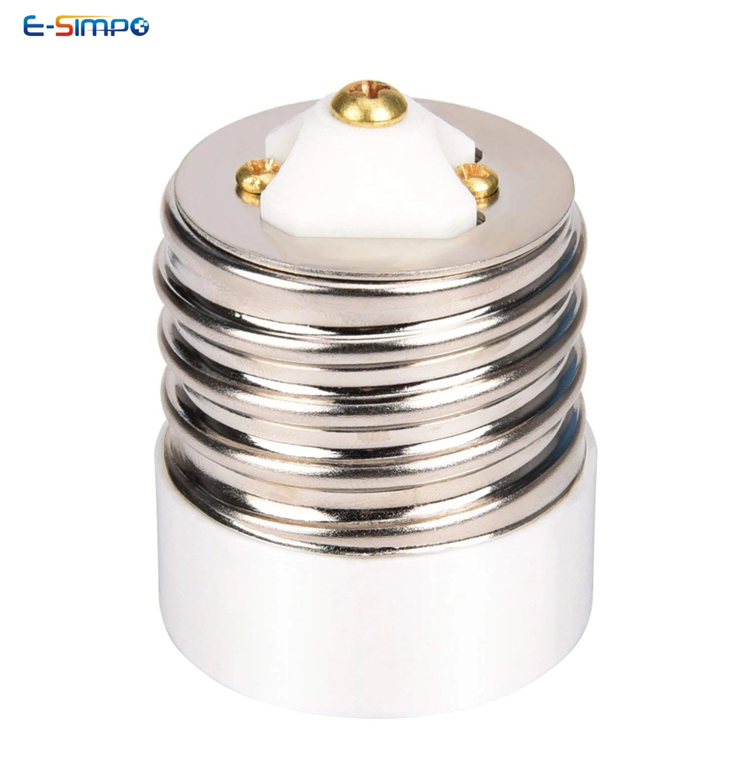 E27 To E40, E40 TO E27 Porcelain High Temperature Resistant Plastic Lampholder LED CFL Halogen Light Socket Bulb Base Adapter