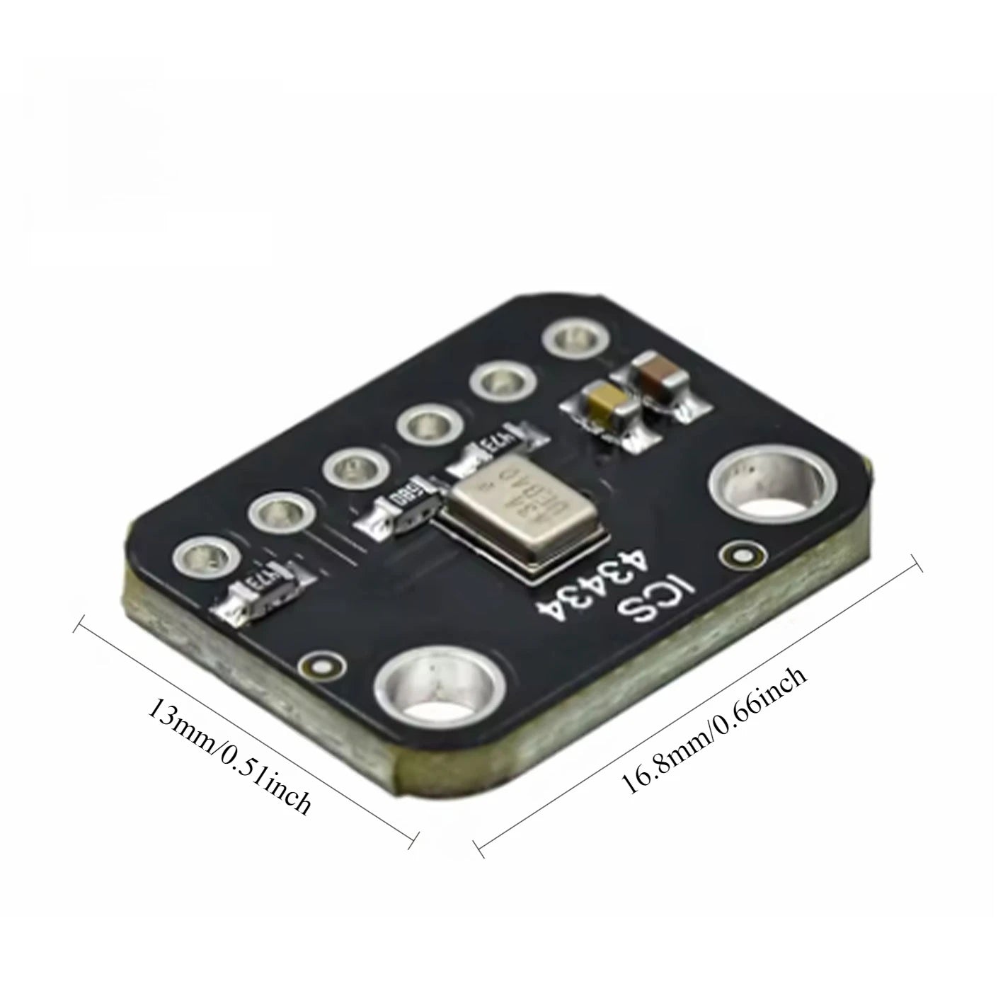ICS 43434 I2S MEMS Microphone Module Breakout Low Cost Low Pass Filter for Arduino ESP32 Audio Capture DIY