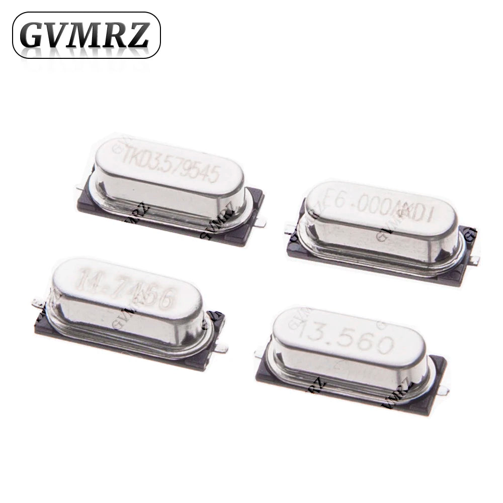10PCS HC-49SMD SMD 2PIN Passive Crystal Oscillator 16MHZ 20MHZ High Precision Quartz Resonator 4MHZ 6MHZ 8MHZ 12MHZ