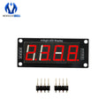 0.56 inch TM1637 LED Display Module 4 Digit LED Indicator for Arduino DIY Red Green Blue Yellow White