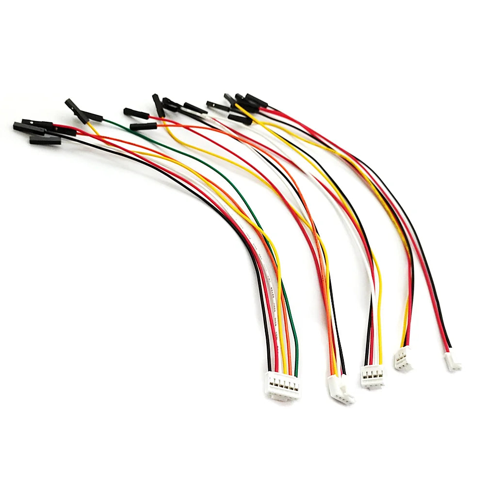 5Pcs HY2.0 to Dupont Line Electronic Wire-2P/3P/4P/5P/6P/8P/10 Pin To 2.54mm Dupont Male/Female Wire Connector 26AWG 20cm Cable