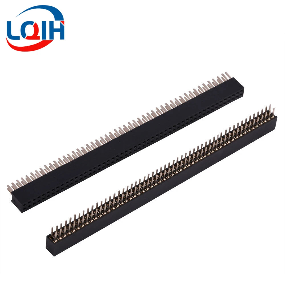 5pcs 1.27mm Pitch Gold Plated 50P 1x50 2x50 Pin Female Male Header Strip Double Single Row Right Angle SMT Straight Connector