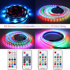 WS2811 WS2812B WS2813 WS2815 LED Pixels Strip Light Controller 3/4PIN USB/DC RF 14/17/21Keys LED Tape Remote Controller DC5-24V