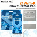 Thermalt VIDA 21W/mk 0.5/1.0/1.5mm GPU CPU Heatsink Cooling Conductive Silicone Pad High Quality Original Authentic Thermal Pad