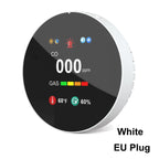 Combination Gas&Carbon Monoxide Detector 4-in-1 Natural Gas Leak&CO Alarm with Temperature&Humidity for Home security protection