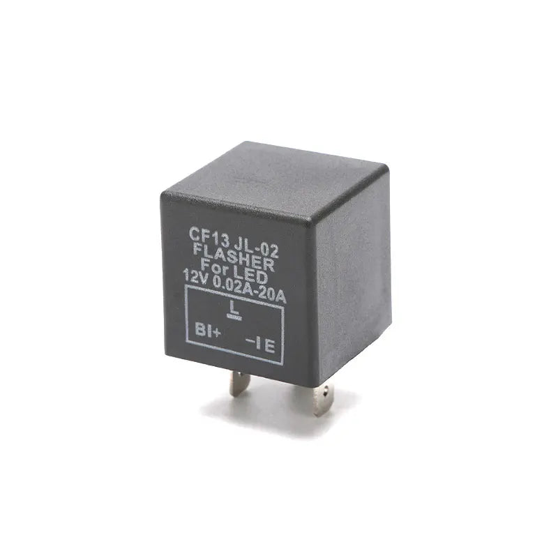 CF13 CF14 JL-02 3-Pin LED Flasher Relay, Hyper Flash Fix Turn Signal Relay 12V for Car Motorcycle LED Lights