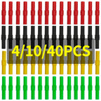 4-40PCS Gold-Plated Female Stackable Banana Jack Connectors,Metal Extension Couplers for Binding Posts and Electrical Test Leads