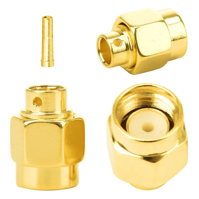 SMA Male (Female Pin)  Solder FOR Semi-rigid B3 RG141 RG402 Cable Connector 5/20/100PCS 1000V 6GHz
