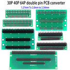 1Pcs 20P 30P 32P 40P Singer 1 Double 2 3 Row 1.0mm 1.25mm 1.5mm 1.27mm 2.0mm 2.54mm Pitch PCB Test Board Converter