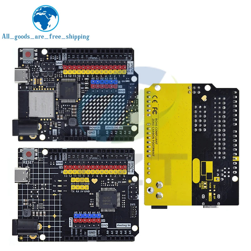 TZTUNO R4 Minima Type-C USB ESP32-S3 WIFI Edition Development Board Compatible For Arduino Programming Learning Controlle