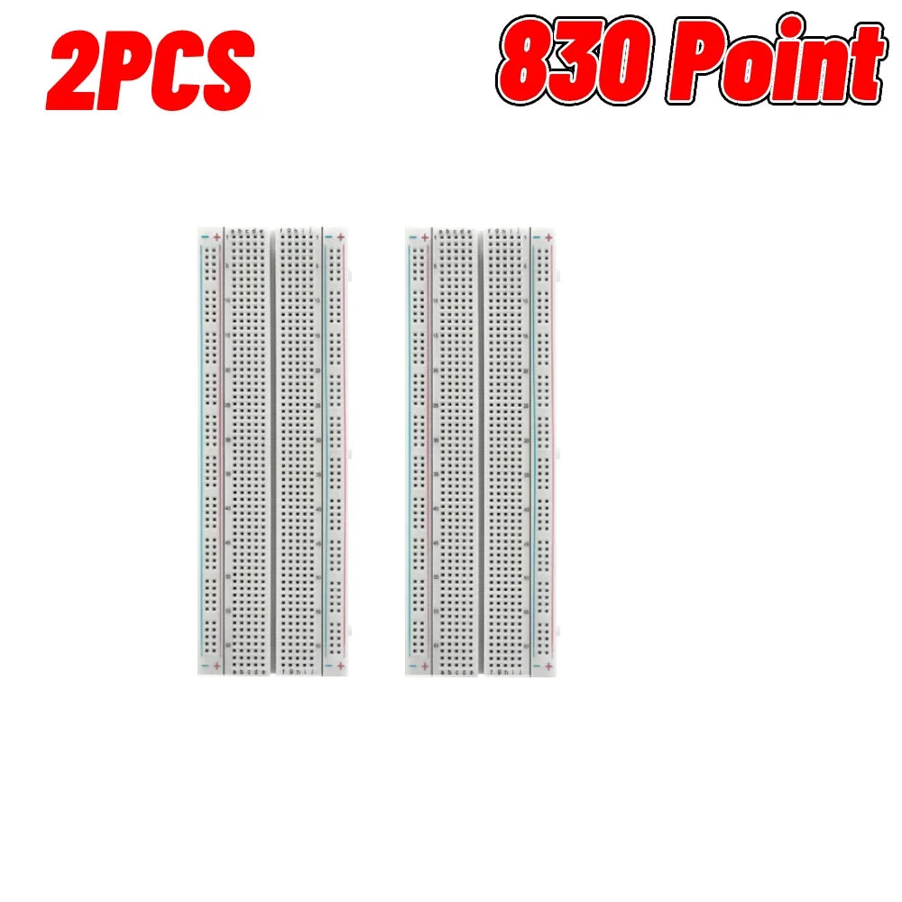 1-20pcs Breadboard 400 830 Point PCB Board MB-102 MB102 Test Develop Nodemcu Raspberri PI 2 lcd High Frequency 40pin Dupont Line