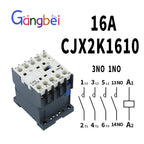 Mini AC Contactor, CJX2-K0910, K0901, K1210, K1201, K1610, 3main 1NO/3main 1NC Coil Voltage,230V, 50Hz,60Hz,9A,12A,16A 110V,24V