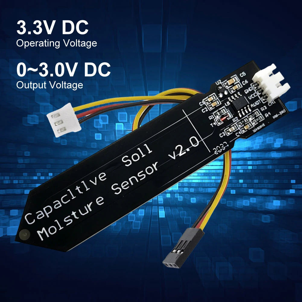 Capacitive Soil Moisture Sensor Module Corrosion Resistant Capacitive Soil Moisture Sensor Board W/ Gravity for Arduino