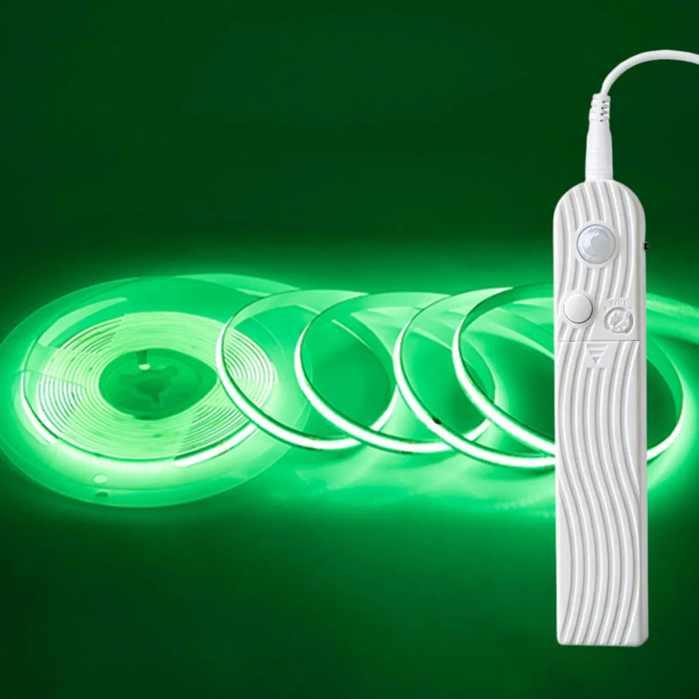 Dual Mode Adjustable 5V COB LED Strip Motion Sensor Night Light, Smart Induction Lamp for Bathroom Bedroom Bedside Home Decor
