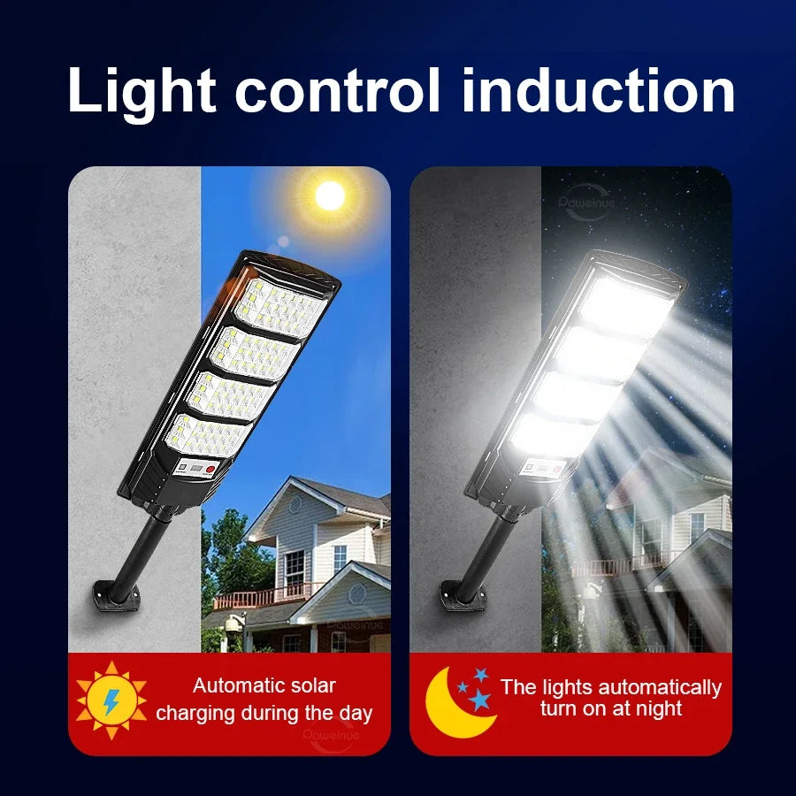 1/2PCS 11000W/6000W LED Solar Lights Motion Sensor Light Outdoor Remote Control Solar Lamp Waterproof Garden Courtyard Lamp