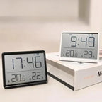 Multifunction Thermometer Hygrometer Automatic Electronic Temperature Humidity Magnetic Attraction Wall Monitor Clocks