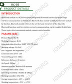 10pcs Free Shipping 10pcs/lot HC05 JY-MCU anti-reverse, integrated Bluetooth serial pass-through module, HC-05 master-slave 6pin