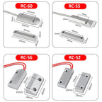 NC Door Sensor Metal Wired Roller Shutter Door Magnetic Contact Reed Switch for Security Alarm System