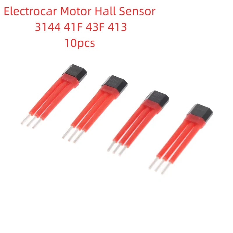 10PCS Electrocar Motor Hall Sensor 3144 41F 43F 413 With High Temperature Insulation Sleeve Hall Element Switch 13A A44E Sensor