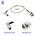 DIN 1.0/2.3 Mini BNC Male to BNC Male/Female Connector RG179 RF Coaxial Cable HD SDI 75ohm For Blackmagic HyperDeck Shuttle