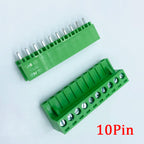 5Pair 5.08mm Pitch 2EDG Straight Pin PCB Screw Terminal Block 2/3/4/5/6/7/8/9/10/12Pin 300V 10A Wire Connector Plug-in Socket