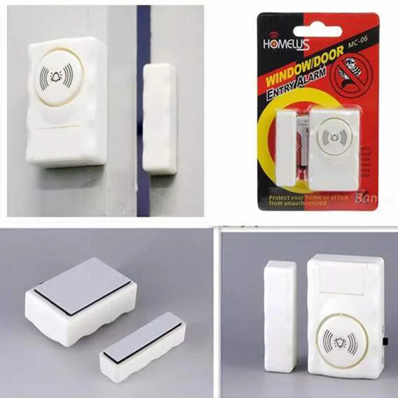 Door Window Alarm 120dB Loud Magnetic Sensor  Home Office Security Easy Install Anti Theft Alert  Drawers  Cabinets