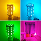 5W 10W 15W E27 LED Bulb SMD5730 Corn Bulb Lamps Red Yellow Bule Pink Green Garden Lawn Landscape Decorative Light Bulbs 85-265V