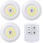 Dimmable LED Under Cabinet Light with Remote Control Battery Operated LED Closets Lights Wardrobe Bathroom Lighting Night Light