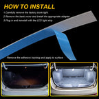 Super Bright HID White T10 LED Strip Light For Car Trunk Cargo Area or Interior Illumination White 6000K DIY W5W LED Lights Bar