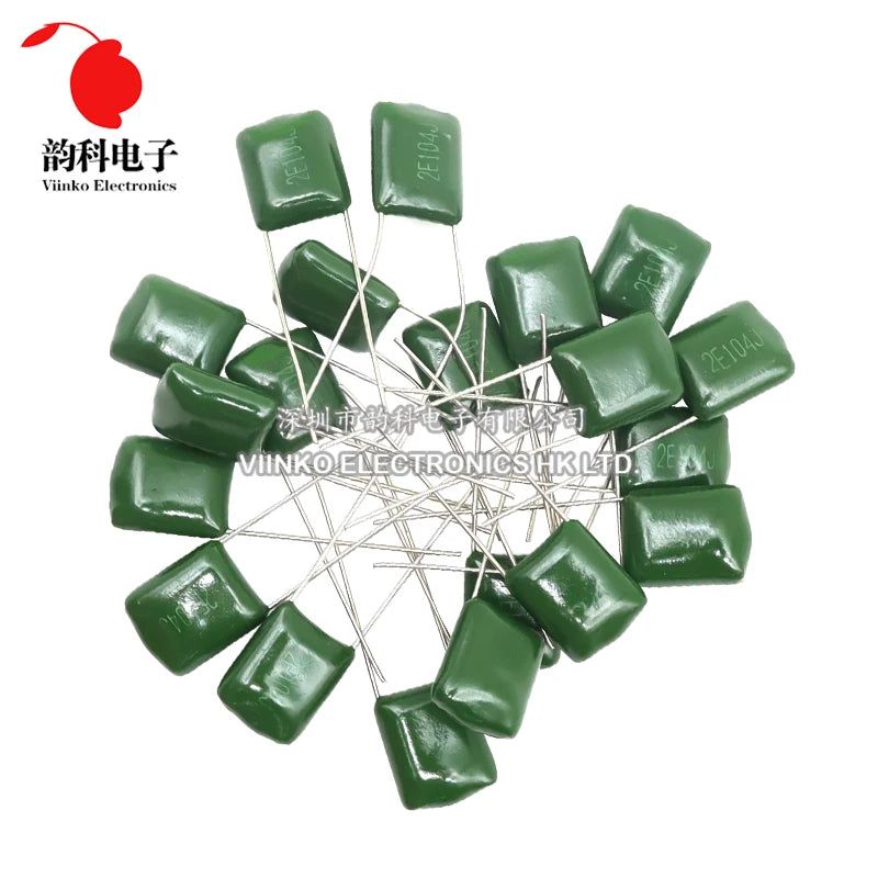 20pcs Polyester film capacitor 250V 400V 1000V 2.2nF 4.7nF 10nF 22nF 68nF 100nF 2E222J 2E472J 2E223J 2E683J 2E104J 2G103J 3A332J