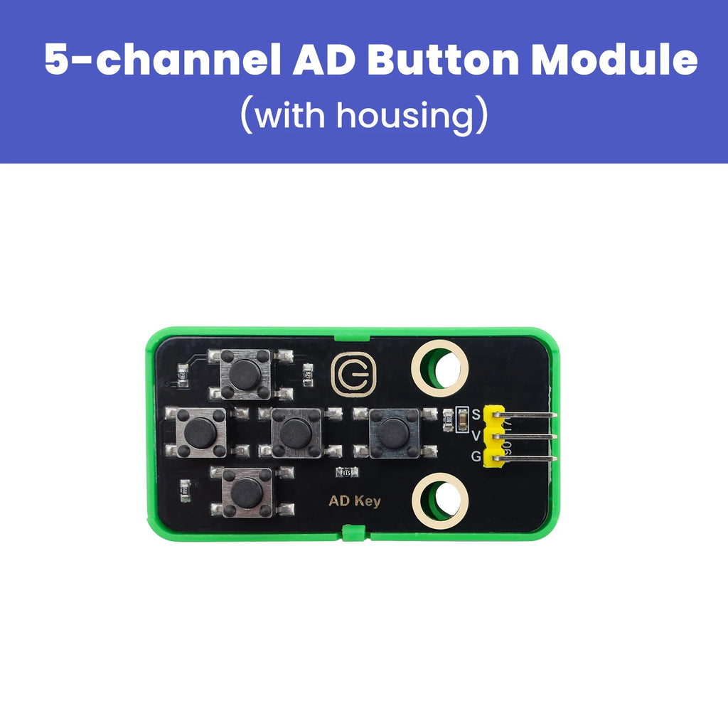 5-Channel AD Key Module Keyboard  Button Module DIY Electronic Building Blocks for Arduino Compatible With Lego Block