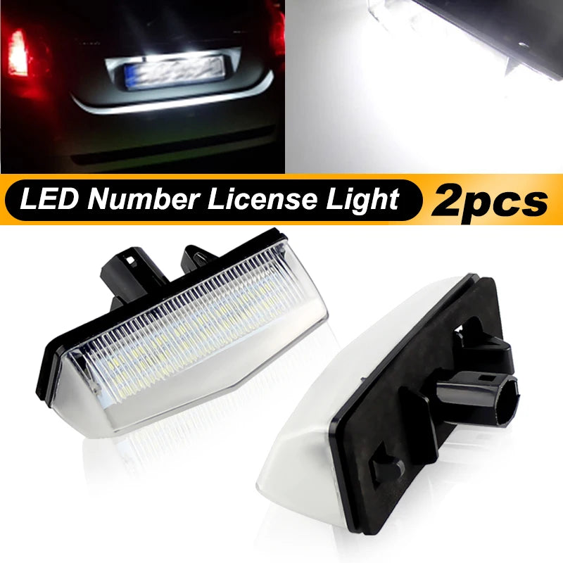 For Toyota Prius XW20 XW30 Prius Plus/V Venza Matrix RAV4 For Lexus CT200h Scion tC White Led License Plate Lights 81270-53011