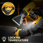400W Cordless Heat Gun Adjustable Temperature 50℃-550℃ Fast Heating Hot Air Gun Shrink Wrapping for Dewalt 20V Battery Pin