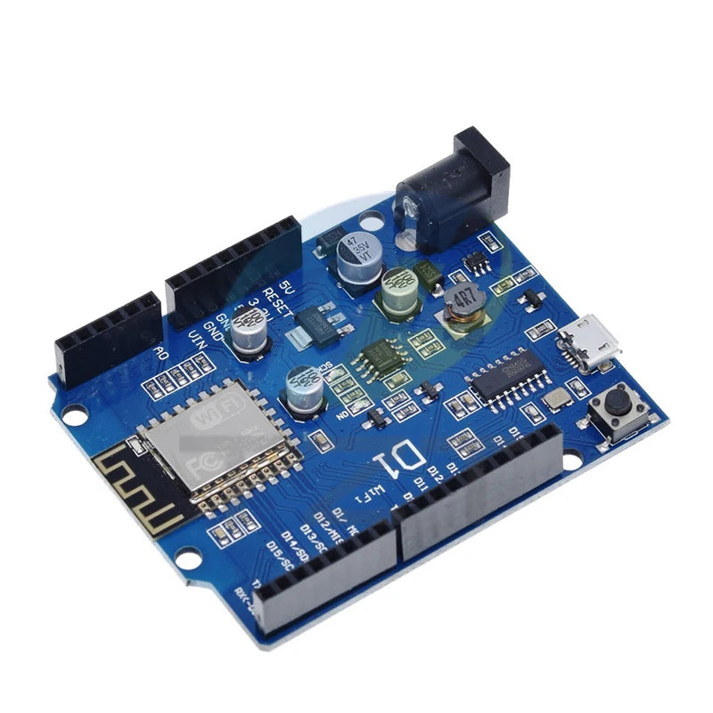 ESP-12E WeMos D1 UNO R3 CH340 CH340G WiFi Development Board Based ESP8266 Shield Smart Electronic PCB For Arduino Compatible IDE