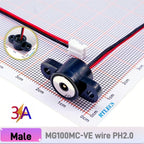 Circular High Current 3A 12V Magnetic Connector Threaded Panel Mount Holes Self-Locking Waterproof Terminals Charging Wire PH2.0