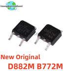10PCS Brand New Original D882M B772M TO-252 2SB772 2SD882 B772 D882 30V/3A NPN Best Quality transistor In Stock