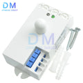 DC 12V-24V 5.8GHz Microwave Radar Sensor Switch Human Body Motion Induction Sensor for LED Light Sensors Switches