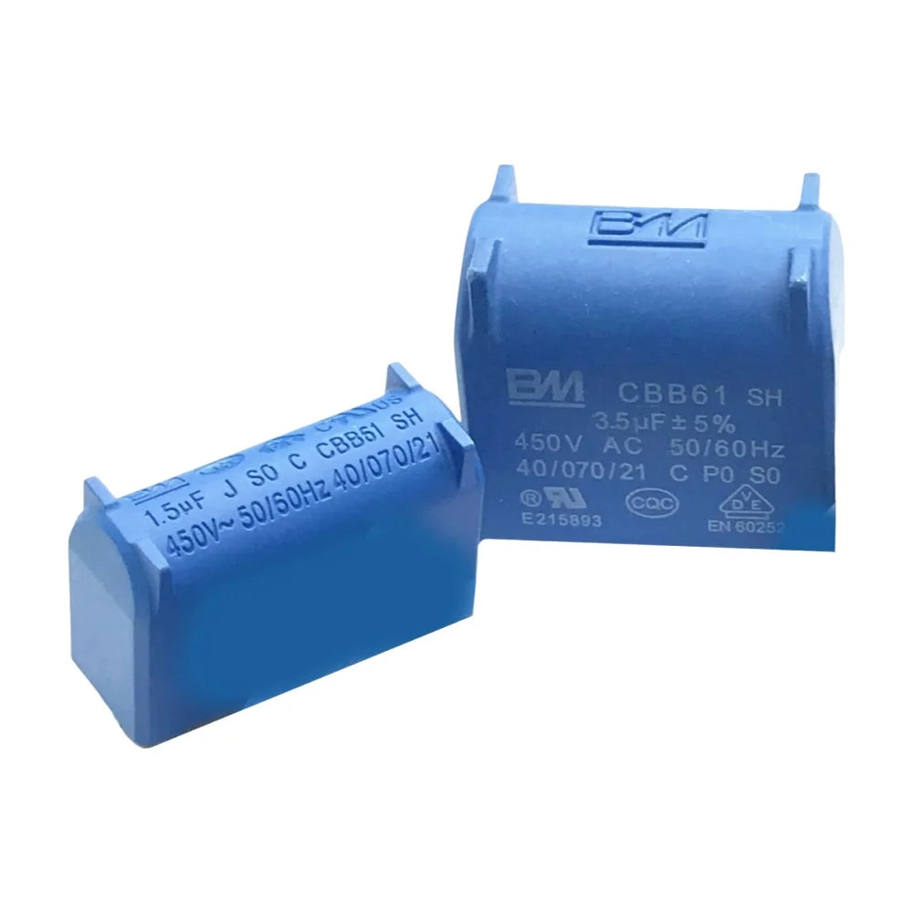 5pcs Air Conditioner Internal Unit Pin 1uF1.2uF1.5uF2uF2.5uF3uF 400V 450V Induction Cooker Capacitor