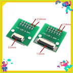 1PCS  Test Board FPC 4 8 10 12 20 30 60 Pin PCB Double Sided FFC FPC Flex Cable Adapter Pitch 0.5mm 1.0mm to 2.54mm Connector