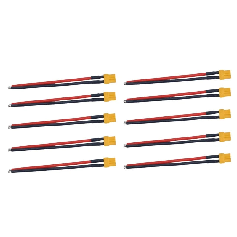 XT30 Male and Female Connector Plug with Silicone Wire 16AWG Cable, Suitable for FPV Drones with RC Lipo Fixed Wing Batteries