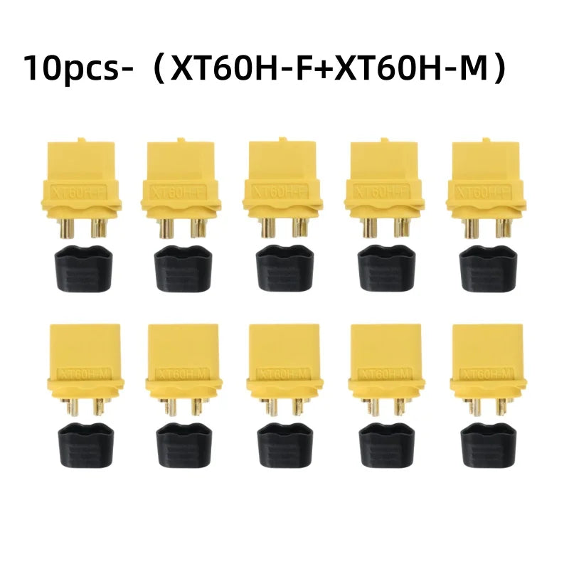 XT60H Connector Plug with Sheath Housing Female Male XT60 Bullet Adapters Connectors for RC Lipo Battery Car Drone Airplane