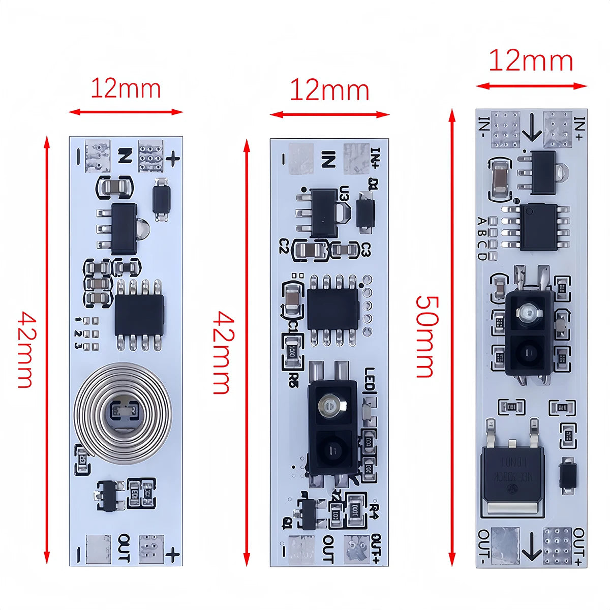 Short Distance PIR Motion Scan Sweep Hand Sensor Touch Switch Capacitive Sensor Module V2.0 5V-24V 3A LED Dimming Control Lamps