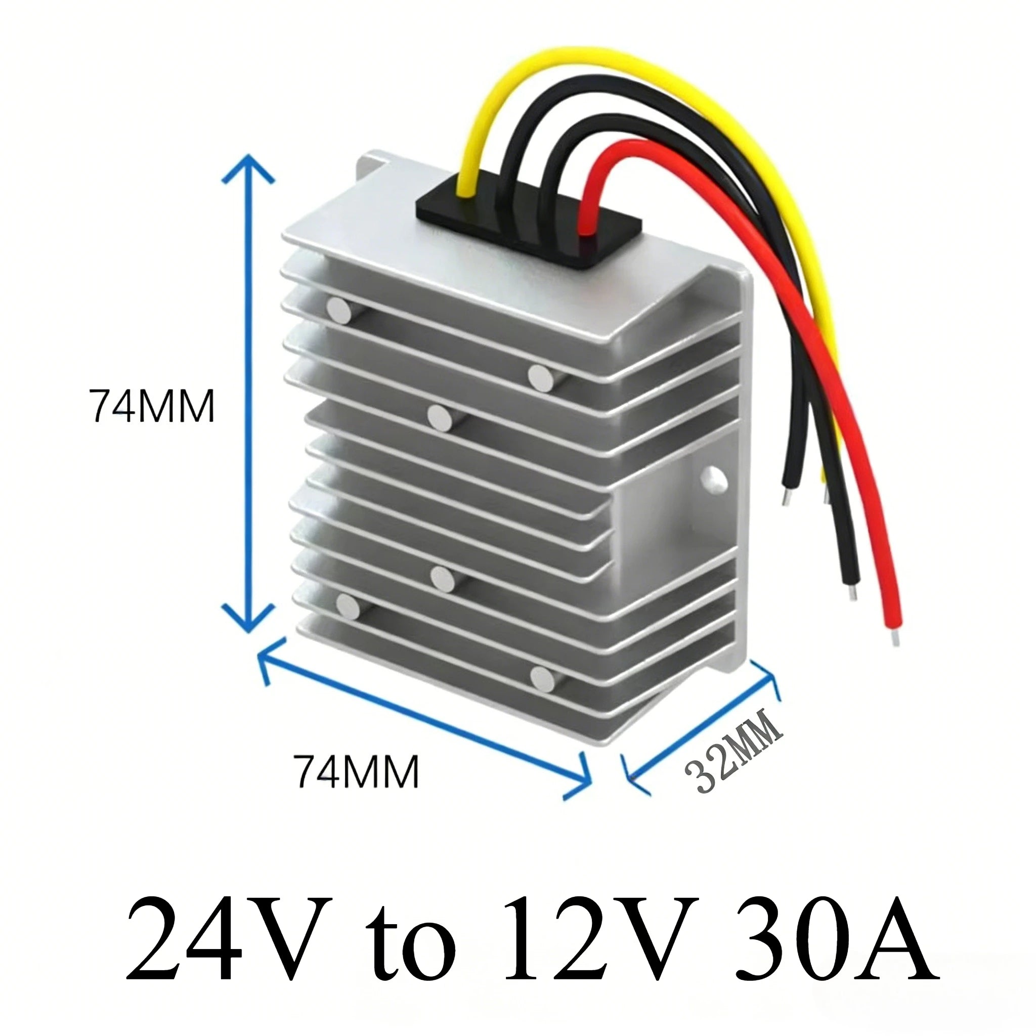 24V to 12V 60A-3A 24 Volt to 12 Volt Buck Voltage Regulator Step Down Power Converter DC Converter Buck Module for Cars Solar