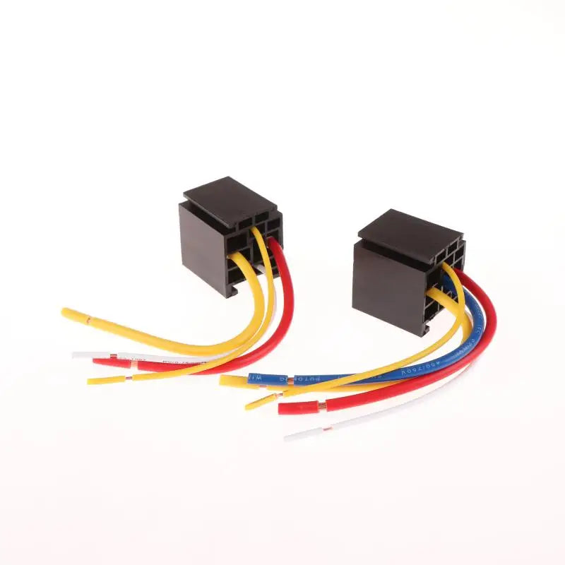 1Set 4/5 Pin Automotive Relay 12V DC 24V 40A Waterproof Relay For Motorcycle Headlight Air Conditioner With Socket